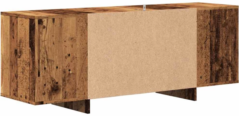 vidaXL Έπιπλο Τηλεόρασης Παλιό Ξύλο 130x35x50 εκ. από Μοριοσανίδα