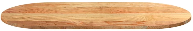 vidaXL Επιτραπέζια επιφάνεια Ανοιχτό Καφέ 120x60x2 εκ. Ξύλο Δρυός Οβάλ