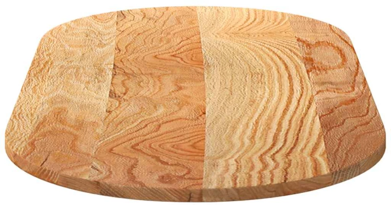 vidaXL Επιτραπέζια επιφάνεια Ανοιχτό Καφέ 120x60x2 εκ. Ξύλο Δρυός Οβάλ