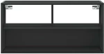vidaXL Έπιπλο Τηλεόρασης Μαύρο 80x31x39,5 εκ. Επεξεργ. Ξύλο / Μέταλλο