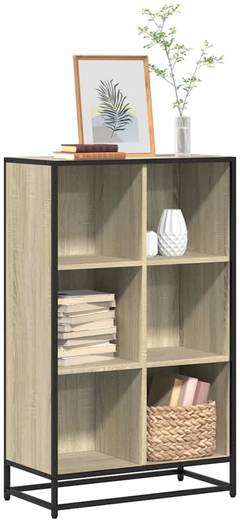 vidaXL Βιβλιοθήκη Χρώμα Sonoma Δρυς 65,5x33x107,5 εκ. Μοριοσανίδα