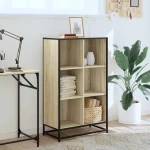 vidaXL Βιβλιοθήκη Χρώμα Sonoma Δρυς 65,5x33x107,5 εκ. Μοριοσανίδα