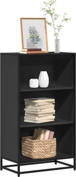ντουλάπι βιβλίων vidaXL Μαύρο 60x35x107,5 cm Κατασκευασμένο ξύλο