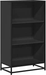 ντουλάπι βιβλίων vidaXL Μαύρο 60x35x107,5 cm Κατασκευασμένο ξύλο