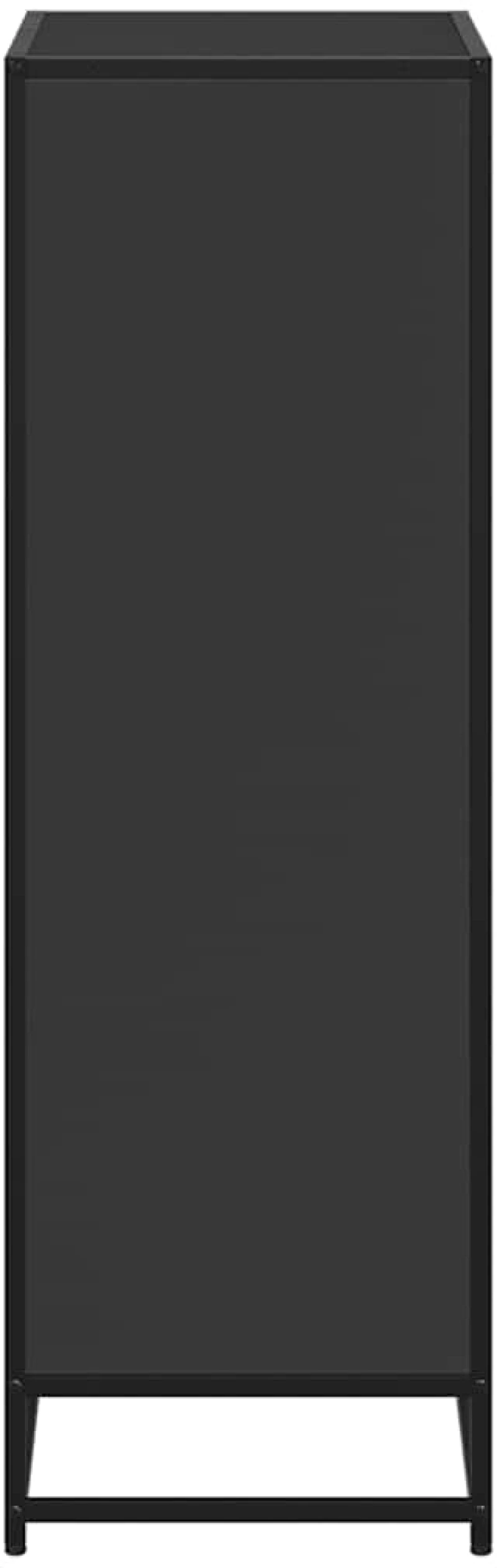 ντουλάπι βιβλίων vidaXL Μαύρο 60x35x107,5 cm Κατασκευασμένο ξύλο
