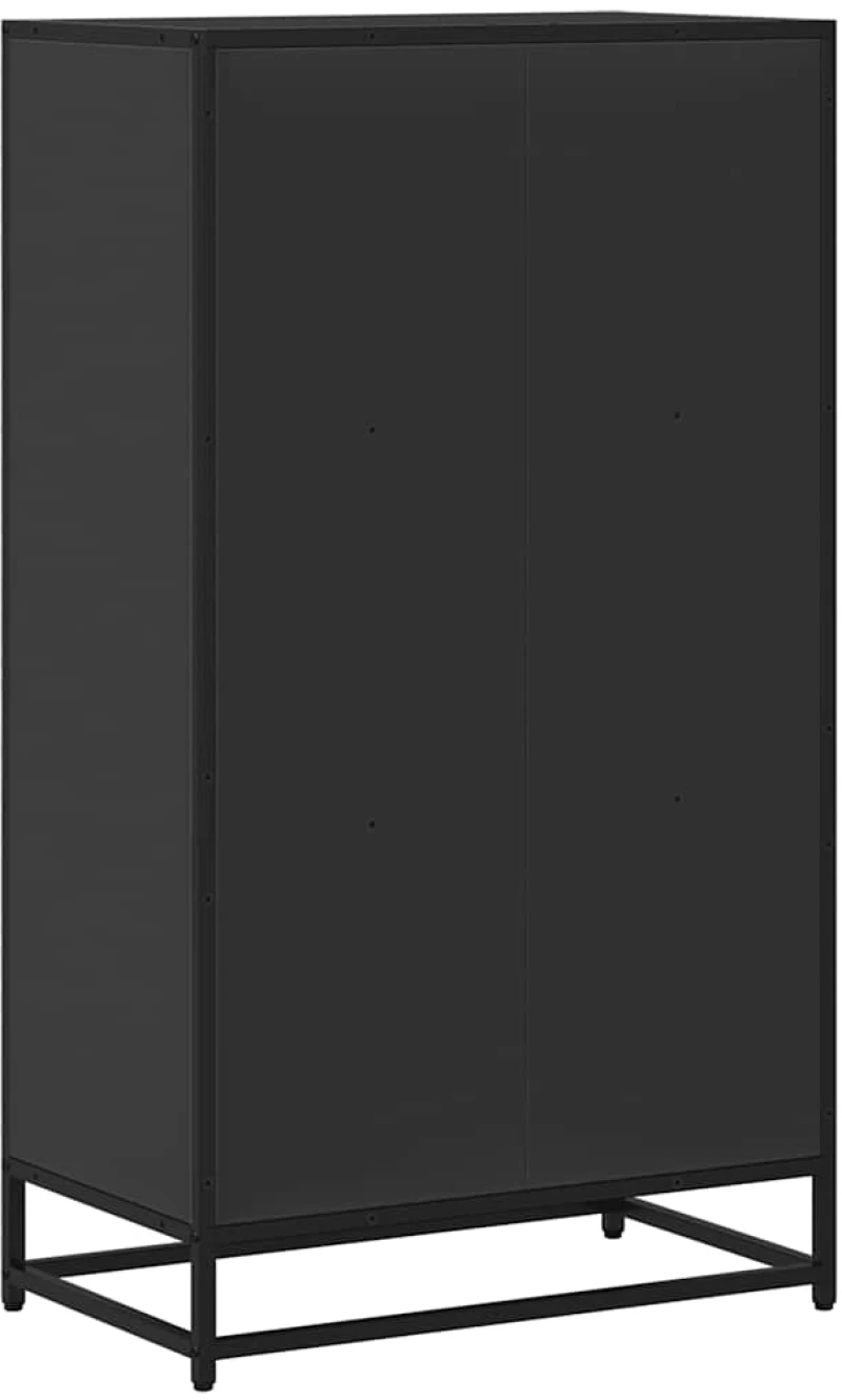 ντουλάπι βιβλίων vidaXL Μαύρο 60x35x107,5 cm Κατασκευασμένο ξύλο