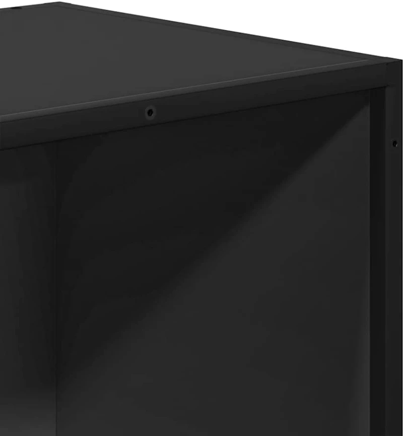 ντουλάπι βιβλίων vidaXL Μαύρο 60x35x107,5 cm Κατασκευασμένο ξύλο