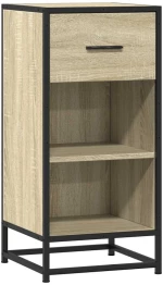 vidaXL Συρταριέρα Sonoma Δρυς 35,5x35x76 εκ. Επεξ. Ξύλο + Μέταλλο