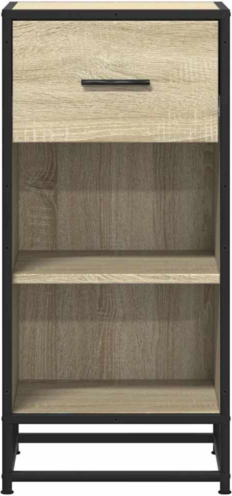 vidaXL Συρταριέρα Sonoma Δρυς 35,5x35x76 εκ. Επεξ. Ξύλο + Μέταλλο