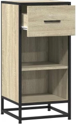 vidaXL Συρταριέρα Sonoma Δρυς 35,5x35x76 εκ. Επεξ. Ξύλο + Μέταλλο