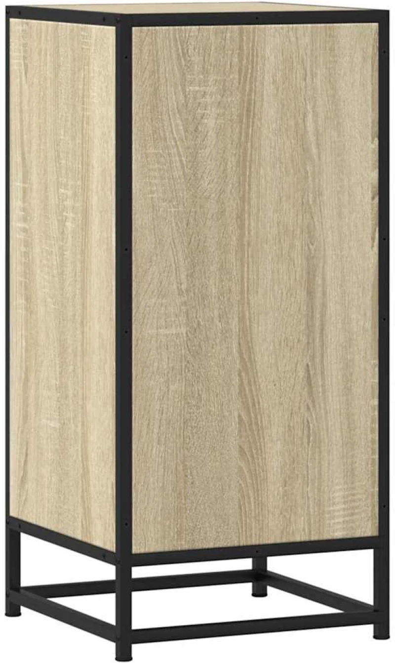 vidaXL Συρταριέρα Sonoma Δρυς 35,5x35x76 εκ. Επεξ. Ξύλο + Μέταλλο