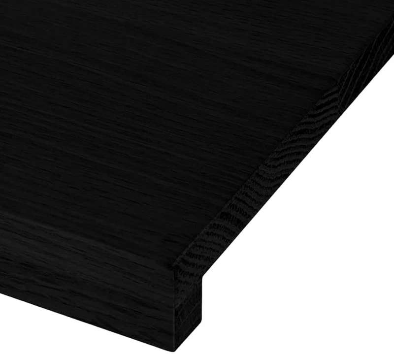 vidaXL Πατάκια Σκάλας 2 τεμ. Σκούρο Καφέ 80x25x2 cm Ξύλο Δρυός