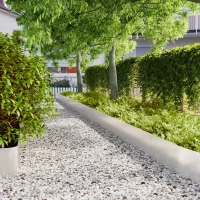 vidaXL Περιφράξεις γκαζόν 10 τεμάχια 25x103 cm από ανοξείδωτο ατσάλι