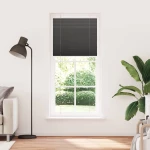 vidaXL Πλισέ περσίδα Μαύρο 95x200 cm Πλάτος υφάσματος 94,4 cm