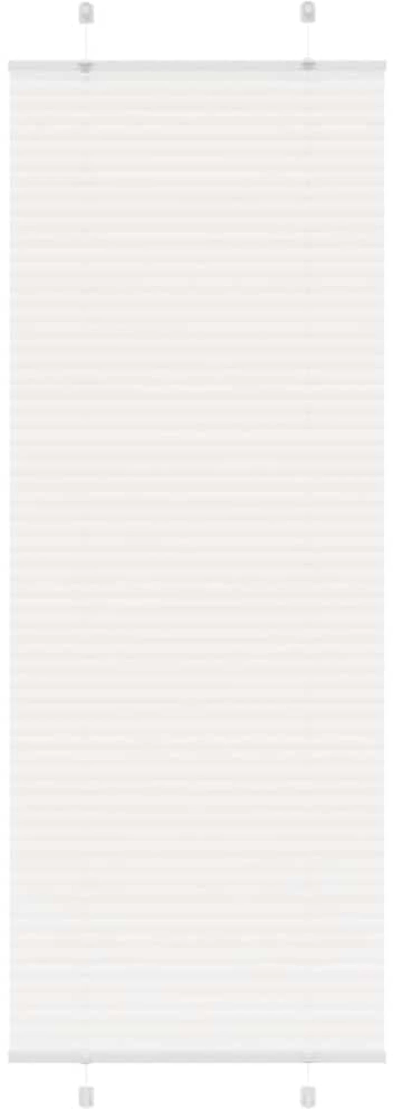vidaXL Πλισέ περσίδα Λευκό 75x200 cm Πλάτος υφάσματος 74,4 cm