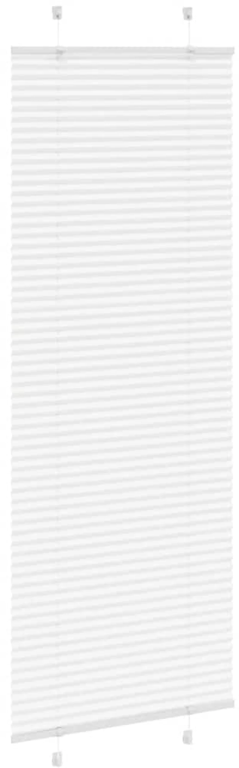 vidaXL Πλισέ περσίδα Λευκό 75x200 cm Πλάτος υφάσματος 74,4 cm