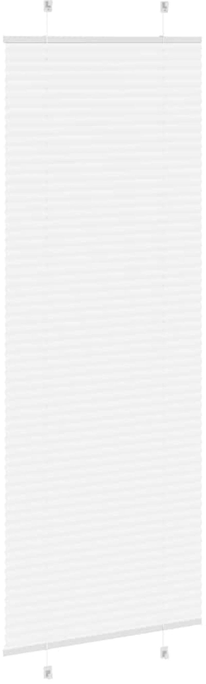 vidaXL Πλισέ περσίδα Λευκό 75x200 cm Πλάτος υφάσματος 74,4 cm