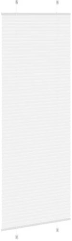vidaXL Πλισέ περσίδα Λευκό 75x200 cm Πλάτος υφάσματος 74,4 cm