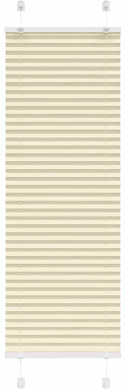 vidaXL Πλισέ περσίδα Κρέμα 50x100 cm Πλάτος υφάσματος 49,4 cm