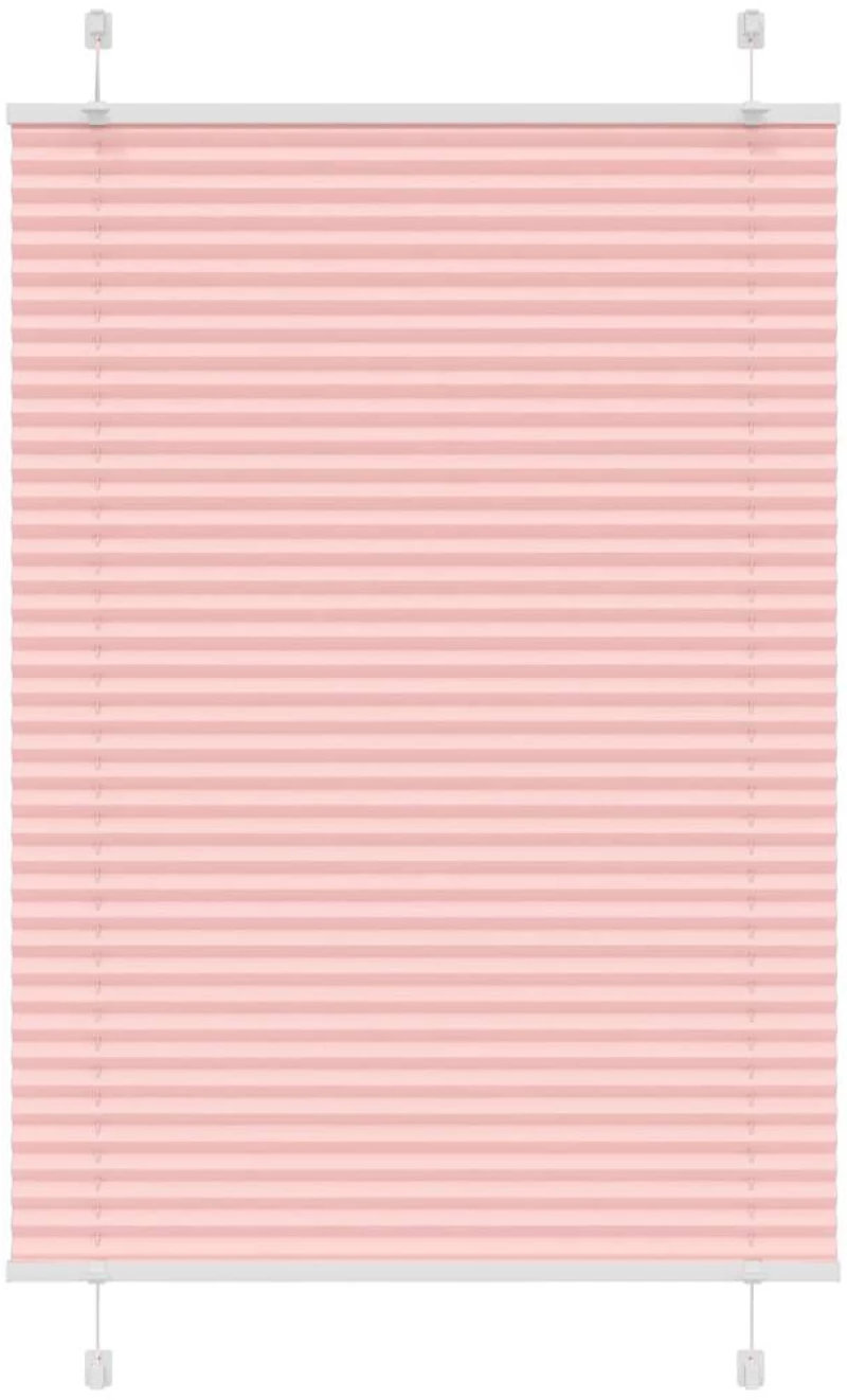 vidaXL Πλισέ περσίδα ροζ 100x150 cm Πλάτος υφάσματος 99,4 cm