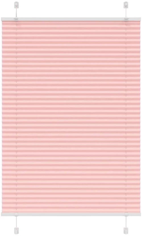 vidaXL Πλισέ περσίδα ροζ 100x150 cm Πλάτος υφάσματος 99,4 cm