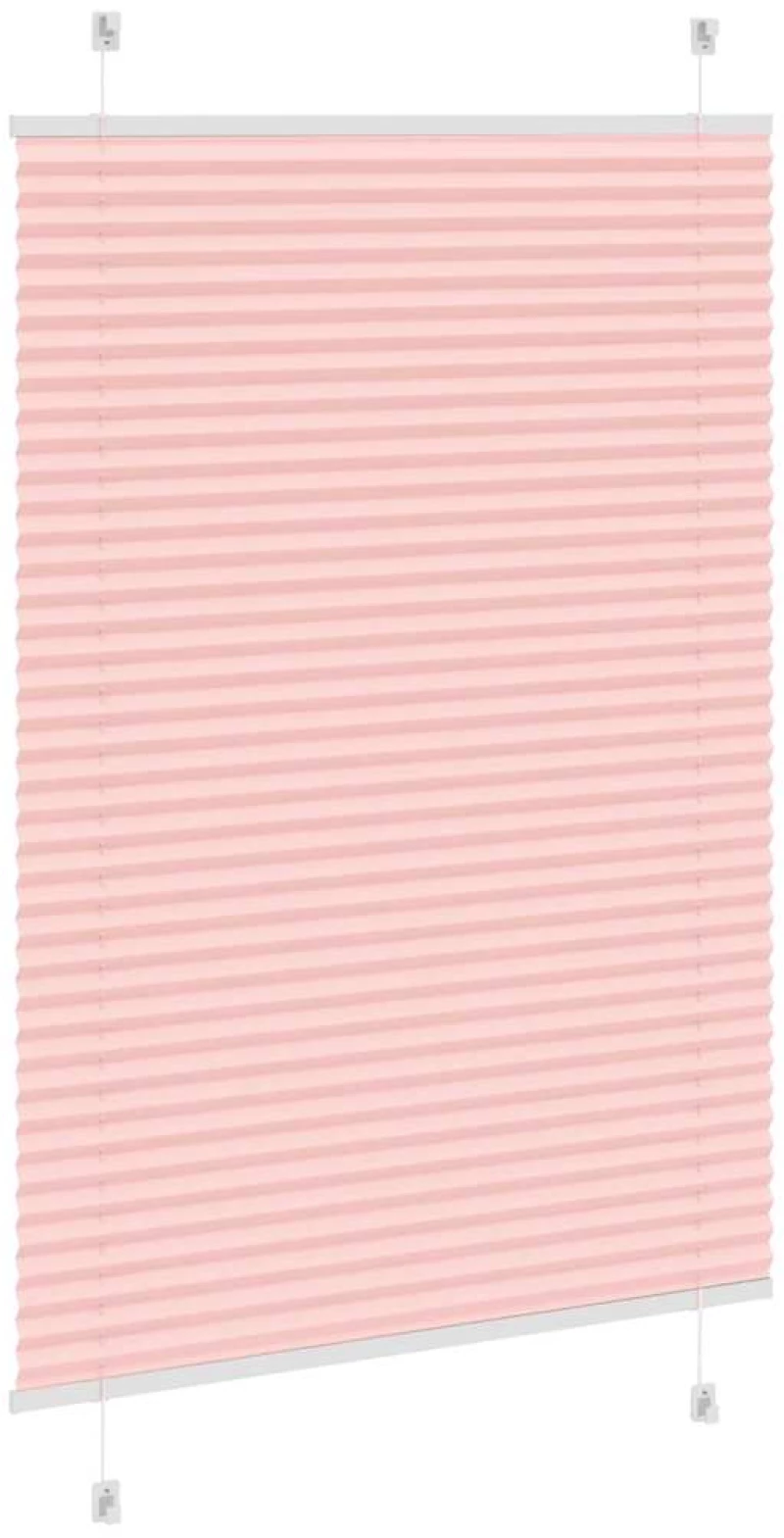vidaXL Πλισέ περσίδα ροζ 100x150 cm Πλάτος υφάσματος 99,4 cm