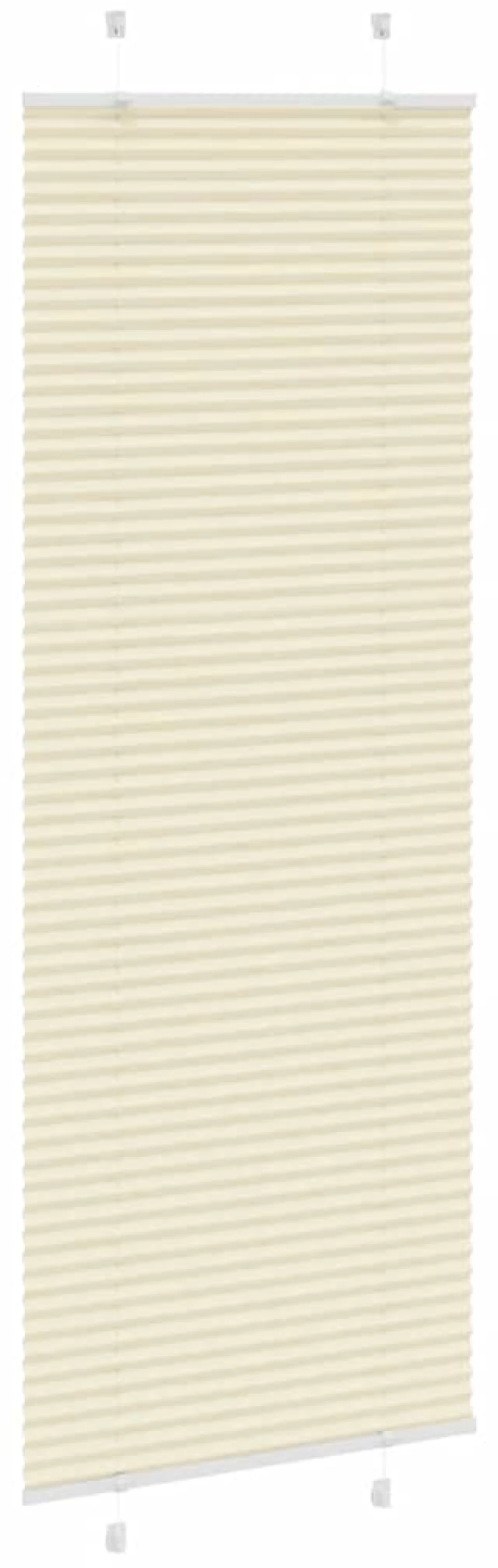 vidaXL Πλισέ περσίδα Κρέμα 80x200 cm Πλάτος υφάσματος 79,4 cm