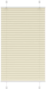 vidaXL Πλισέ περσίδα Κρέμα 80x150 cm Πλάτος υφάσματος 79,4 cm