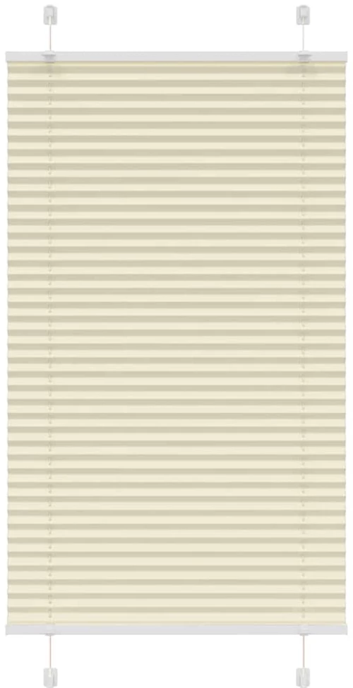vidaXL Πλισέ περσίδα Κρέμα 70x150 cm Πλάτος υφάσματος 69,4 cm