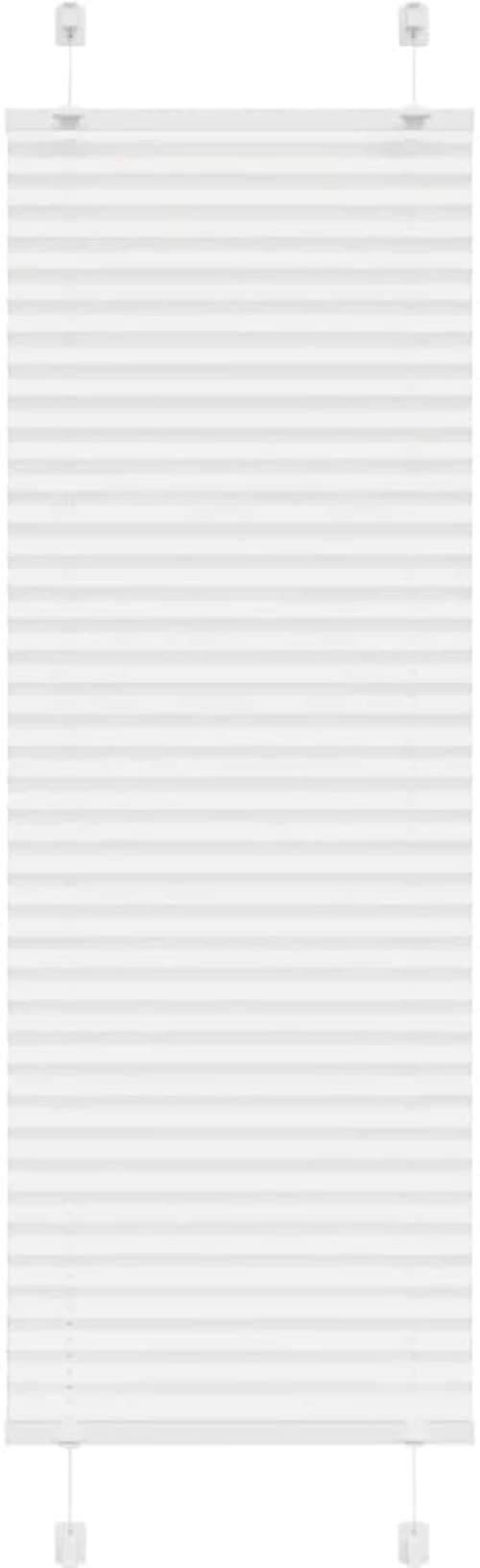 vidaXL Πλισέ περσίδα Λευκό 45x100 cm Πλάτος υφάσματος 44,4 cm