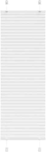 vidaXL Πλισέ περσίδα Λευκό 45x100 cm Πλάτος υφάσματος 44,4 cm