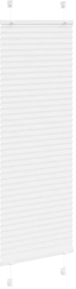 vidaXL Πλισέ περσίδα Λευκό 45x100 cm Πλάτος υφάσματος 44,4 cm