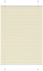 vidaXL Πλισέ περσίδα Κρέμα 95x100 cm Πλάτος υφάσματος 94,4 cm