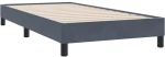vidaXL Box Spring Κρεβάτι με στρώμα Σκούρο γκρι 80x210 εκ. Βελούδινο