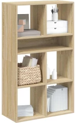 vidaXL Βιβλιοθήκη Χρώμα Sonoma Δρυς 66x31x112 εκ. Επεξεργασμένο Ξύλο