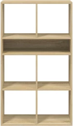 vidaXL Βιβλιοθήκη Χρώμα Sonoma Δρυς 66x31x112 εκ. Επεξεργασμένο Ξύλο