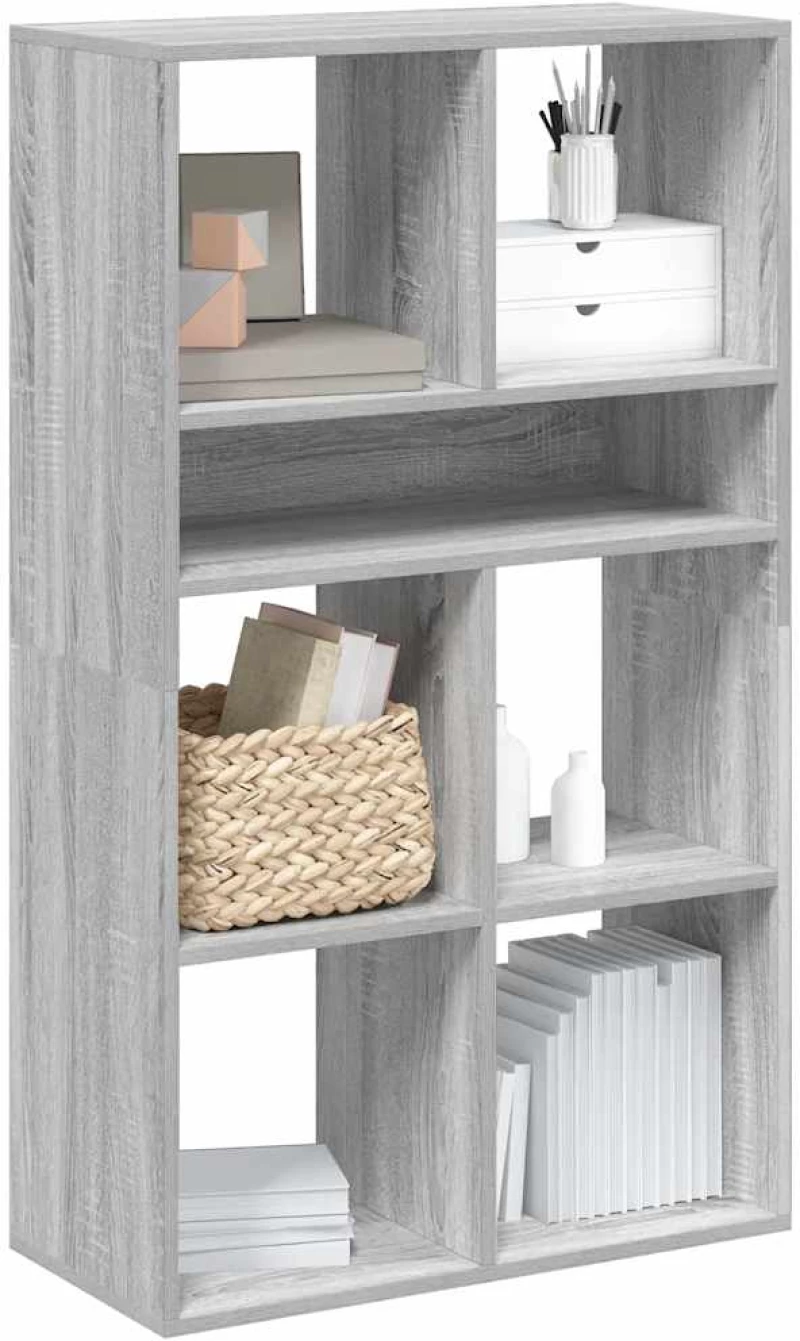 vidaXL Βιβλιοθήκη Γκρι Sonoma 66x31x112 εκ. από Επεξεργασμένο Ξύλο