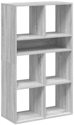 vidaXL Βιβλιοθήκη Γκρι Sonoma 66x31x112 εκ. από Επεξεργασμένο Ξύλο