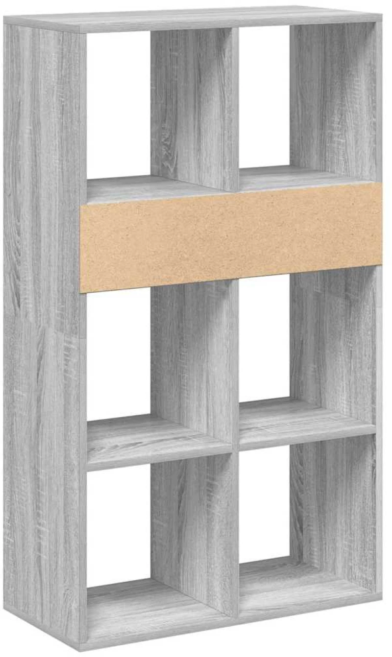vidaXL Βιβλιοθήκη Γκρι Sonoma 66x31x112 εκ. από Επεξεργασμένο Ξύλο