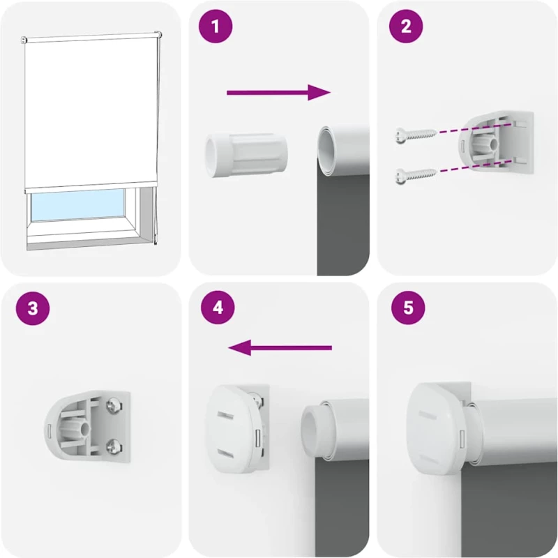 vidaXL Ρολέρ Μπλακάουτ Μαύρο 95x150 cm Πλάτος υφάσματος 90,7 cm