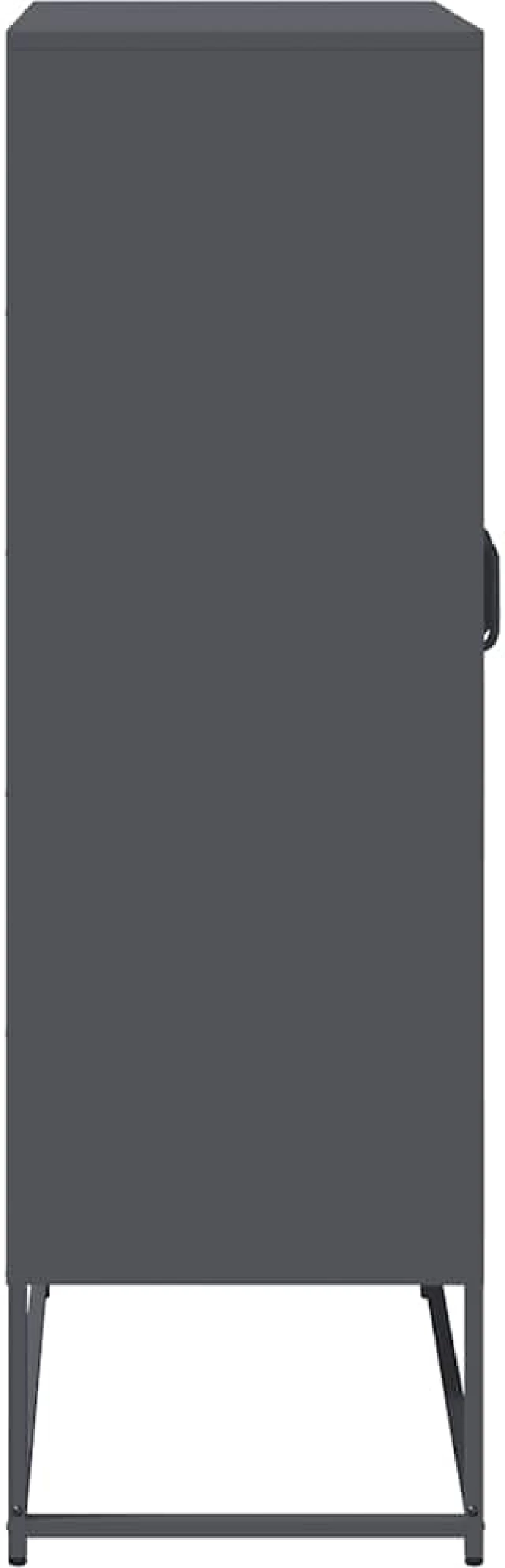 vidaXL Highboard Ανθρακί 68x39x123 cm Χάλυβας