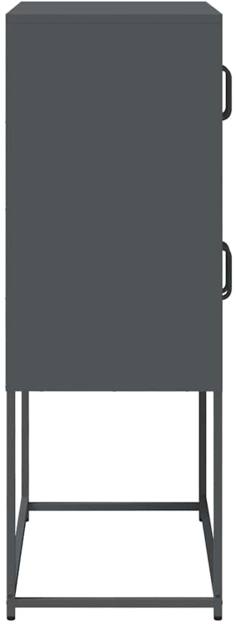 vidaXL Highboard Ανθρακί 68x39x107 cm Χάλυβας