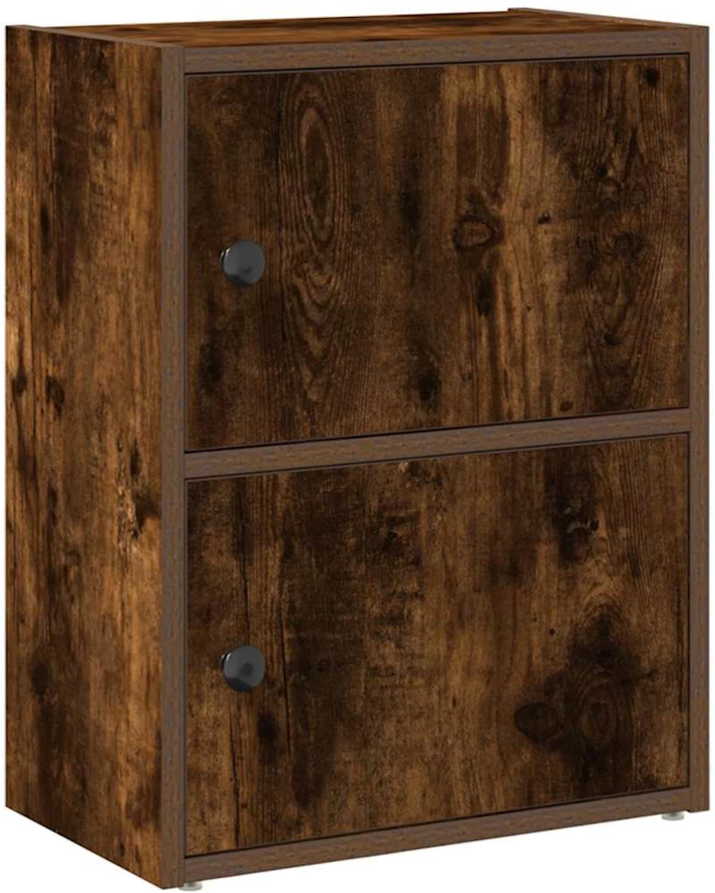 vidaXL Βιβλιοθήκη Καπνιστή Δρυς 40x24x52 εκ. από Επεξεργασμένο Ξύλο