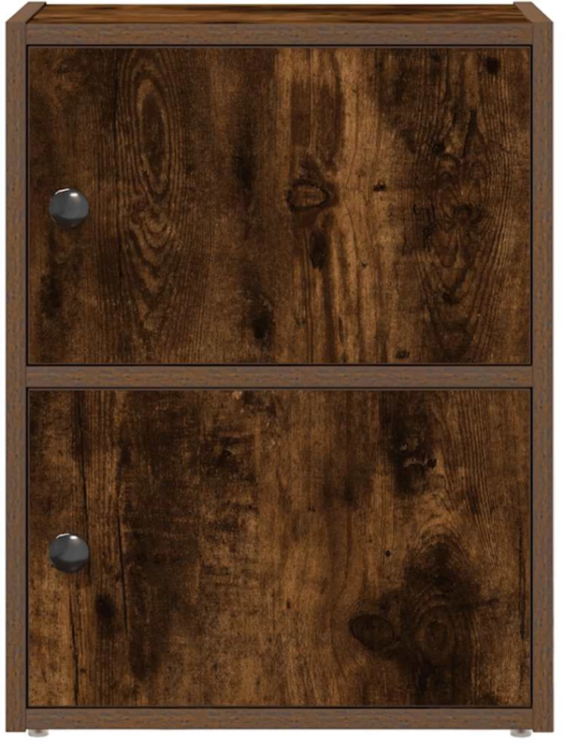 vidaXL Βιβλιοθήκη Καπνιστή Δρυς 40x24x52 εκ. από Επεξεργασμένο Ξύλο