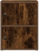 vidaXL Βιβλιοθήκη Καπνιστή Δρυς 40x24x52 εκ. από Επεξεργασμένο Ξύλο