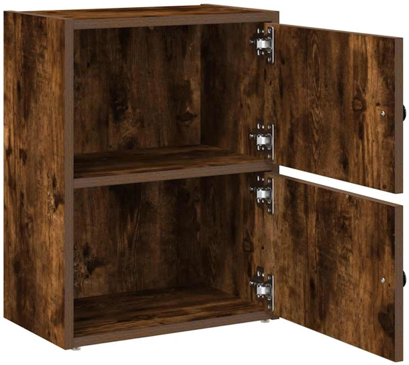 vidaXL Βιβλιοθήκη Καπνιστή Δρυς 40x24x52 εκ. από Επεξεργασμένο Ξύλο
