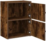 vidaXL Βιβλιοθήκη Καπνιστή Δρυς 40x24x52 εκ. από Επεξεργασμένο Ξύλο