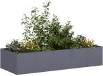vidaXL Ζαρντινιέρα Ανθρακί 200x80x40 εκ. από Χάλυβα