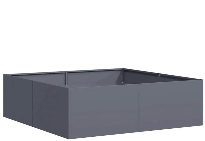 vidaXL Ζαρντινιέρα Ανθρακί 100x100x30 εκ. από Χάλυβα