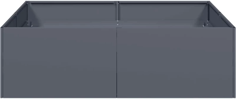 vidaXL Ζαρντινιέρα Ανθρακί 100x100x30 εκ. από Χάλυβα